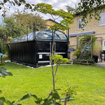 Containerpool 6,11 x 2,5 m, gebrauchsfertig mit Dach, Premium-Paket-Neu