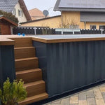 6,2 m x 2,5 m großer Containerpool mit Wärmepumpe, Premium-Paket-Neu