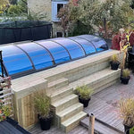 Containerpool 6,11 x 2,5 m, gebrauchsfertig mit Dach, Premium-Paket-Neu
