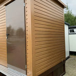 Doppelter Sanitärcontainer mit Abwassertank – WC-Container mit integriertem Fäkalientank