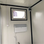 Sanitärcontainer 4 x 2 m mit Dusche und Doppel-WC – komplett ausgestatteter WC-Duschcontainer