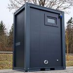 Sanitärcontainer - WC mit Waschbecken und Pissoir Anthrazit